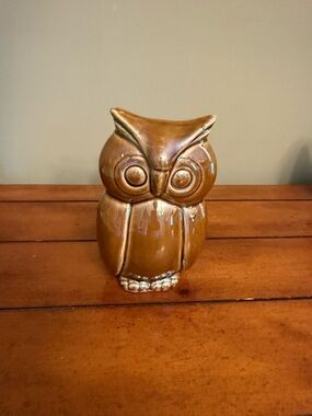 Brown Ceramic Owl